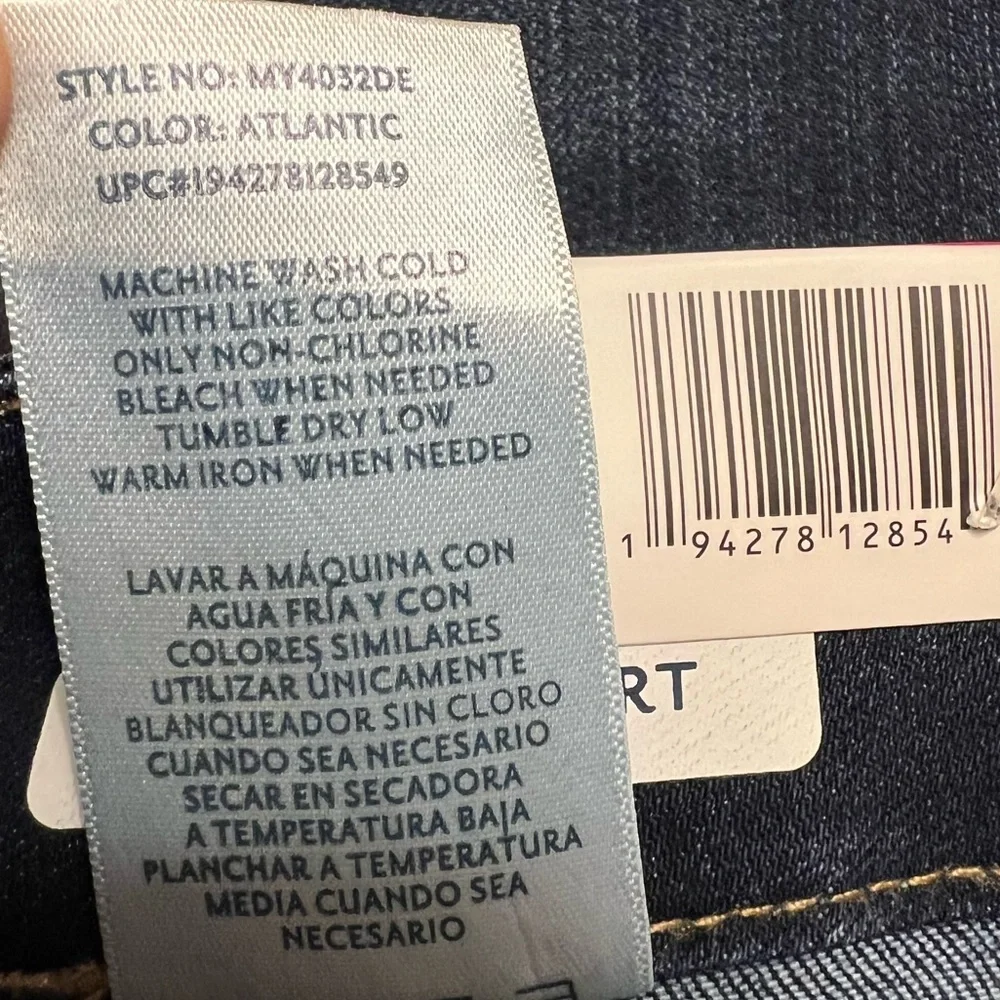 Seven7 jean utility skirt cotton twill pockets Atlantic Wash blue size 16 NWT - Picture 6 of 8
